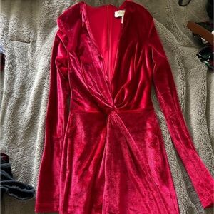 Red Velvet Cosmopolitan Dress